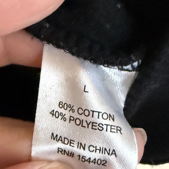 Black Blondie Fringe Studded Graphic Sweatshirt Women’s Large Black - Picture 6 of 8